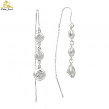 Gümüş Tarz Taşlı Küpe